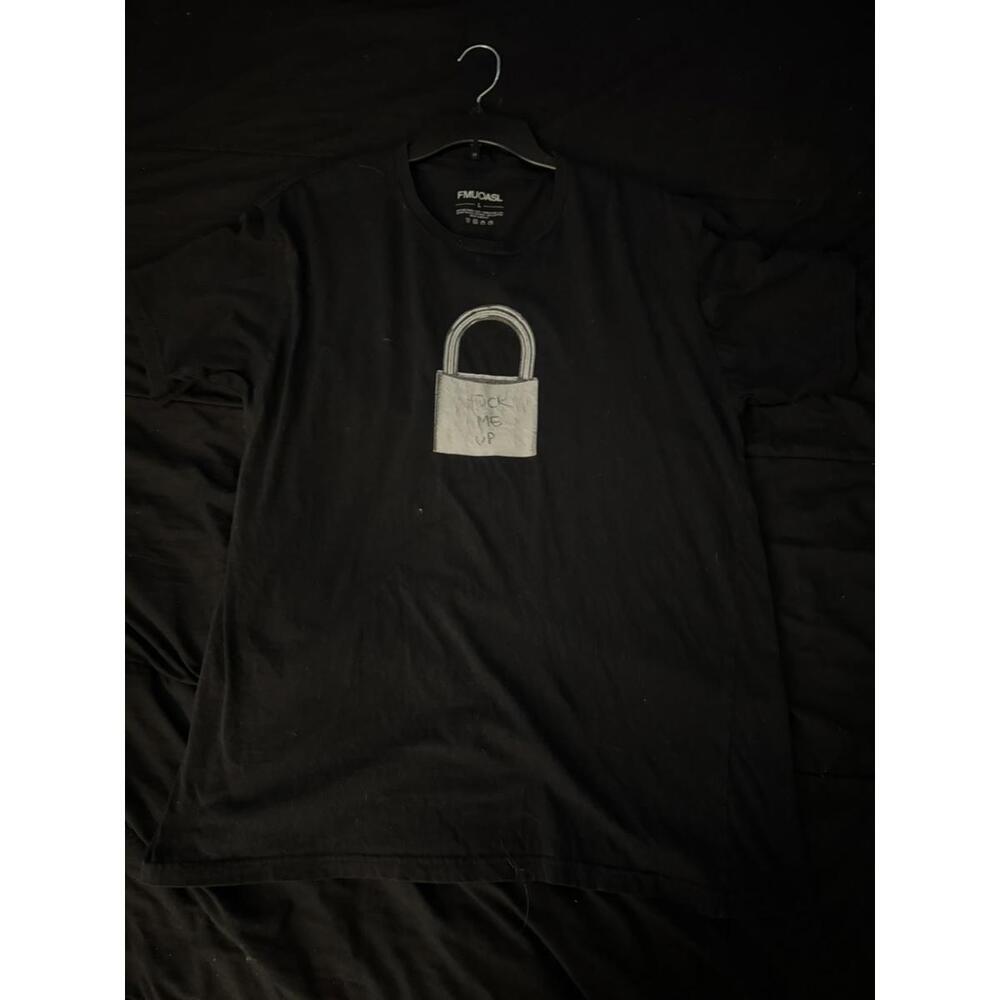 Fractal Lock Graphic Tee - Black F* Me Up